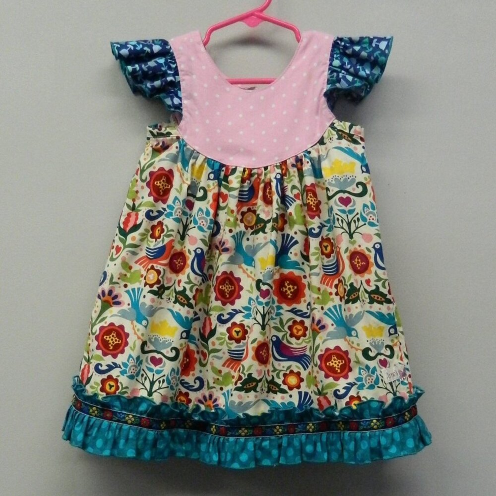 Girls size 3T Dress Pennsylvania Dutch Design Annie's